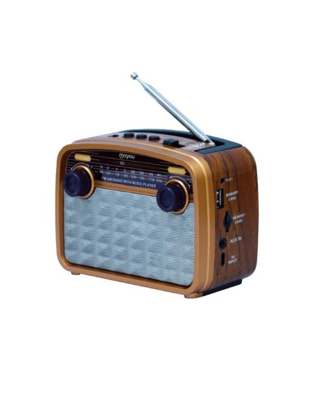 Radio portatil Am-Fm Bluetooth 5.0 con Antena YH0002 / 1200Mah / Altavoz externo / Mp3 MicroSD - Usb / Aux / Mayou / 7600029